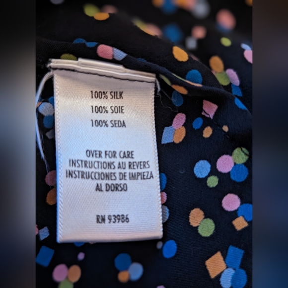 Casual Corner Size Small Silk Blouse - Picture 3 of 5